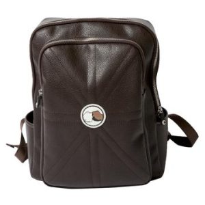 Genuine Leather Backpack Brown